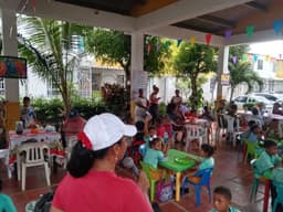 Children learning at Una Luz Foundation school in Cartagena, Colombia